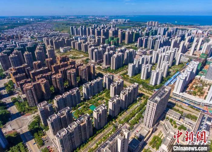 資料圖：航拍海口西海岸房地產(chǎn)項目。駱云飛 攝