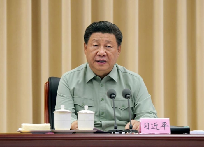 2021年9月15日，習(xí)近平到駐陜西部隊某基地視察調(diào)研。習(xí)近平在聽取基地工作匯報后發(fā)表重要講話。.jpg