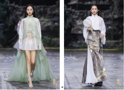 圖展山河盛景，服飾乾坤方儀――熊英|乾坤？方儀2022SS中國國際時(shí)裝周開幕大秀震撼上演
