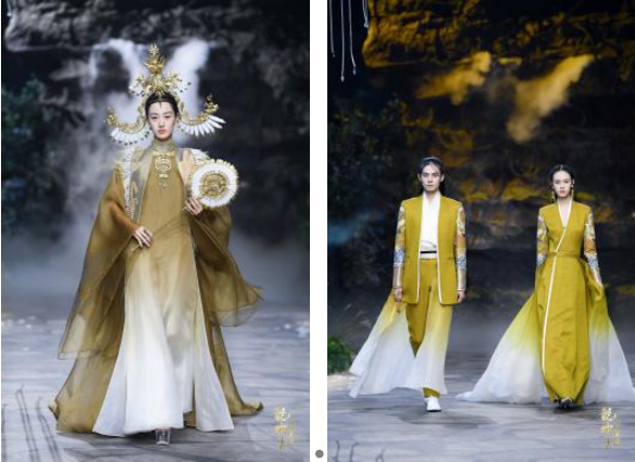 圖展山河盛景，服飾乾坤方儀――熊英|乾坤？方儀2022SS中國國際時(shí)裝周開幕大秀震撼上演