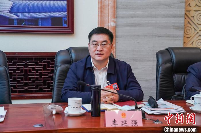 圖為全國人大代表、廣西北部灣國際港務(wù)集團有限公司黨委書記、董事長李延強?！￡惞谘?攝