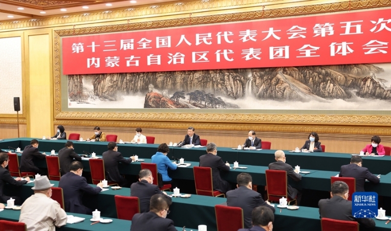 習近平參加內蒙古代表團審議