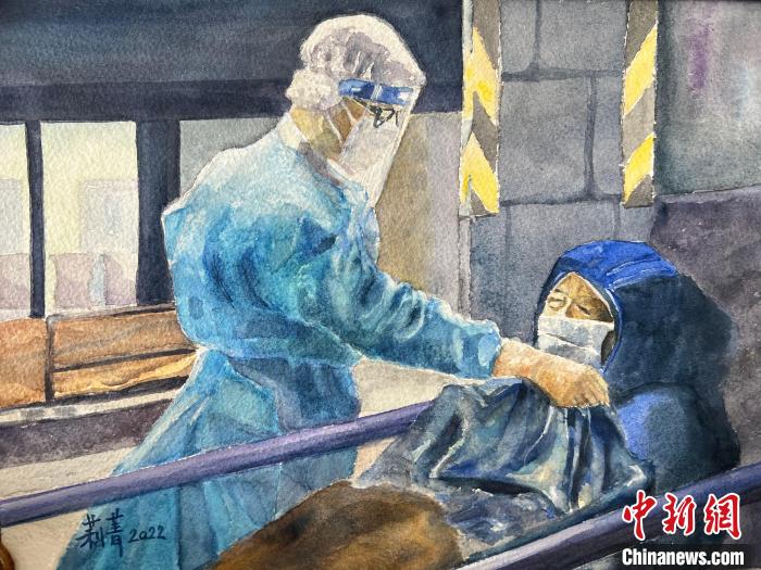 廖莉菁畫作《暖在心頭》。　藝術(shù)香港供圖