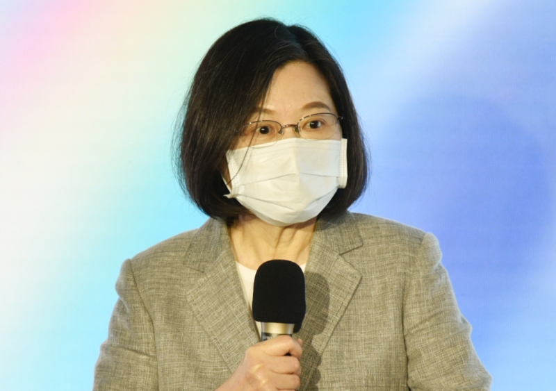 臺(tái)灣地區(qū)領(lǐng)導(dǎo)人蔡英文。(資料照片 顏謙隆攝) 圖片來(lái)源：臺(tái)灣“中時(shí)新聞網(wǎng)”.jpg