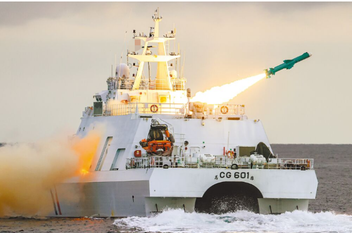 臺軍海巡署安平級成功艦參加漢光演習(xí)