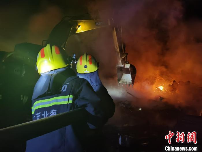 圖為事發(fā)現場 北海市消防救援支隊供圖