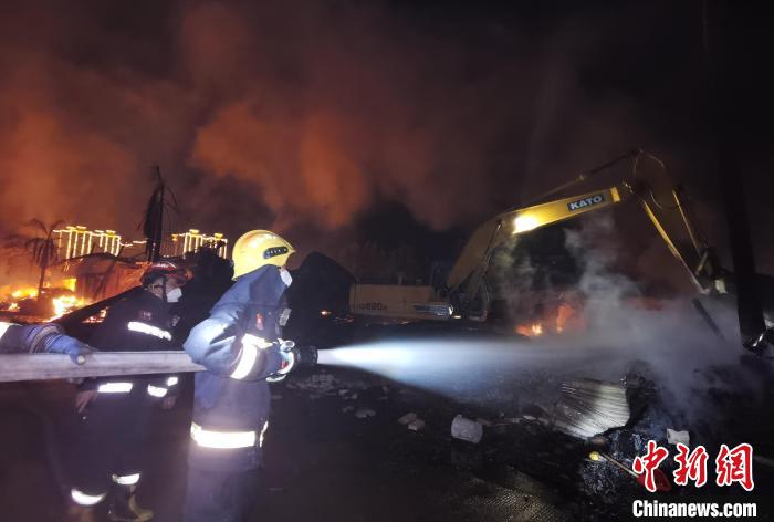 圖為事發(fā)現場 北海市消防救援支隊供圖