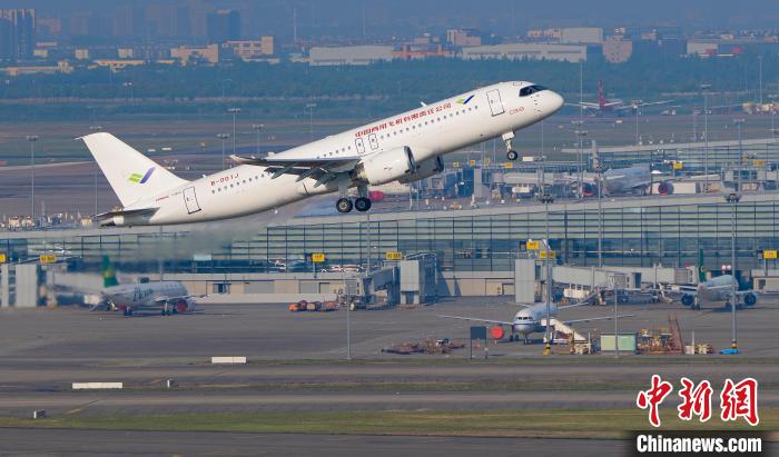資料圖：中國商飛C919大飛機。　徐炳南 攝