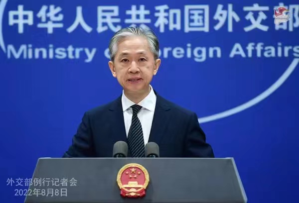 外交部發(fā)言人汪文斌。 薛偉 攝