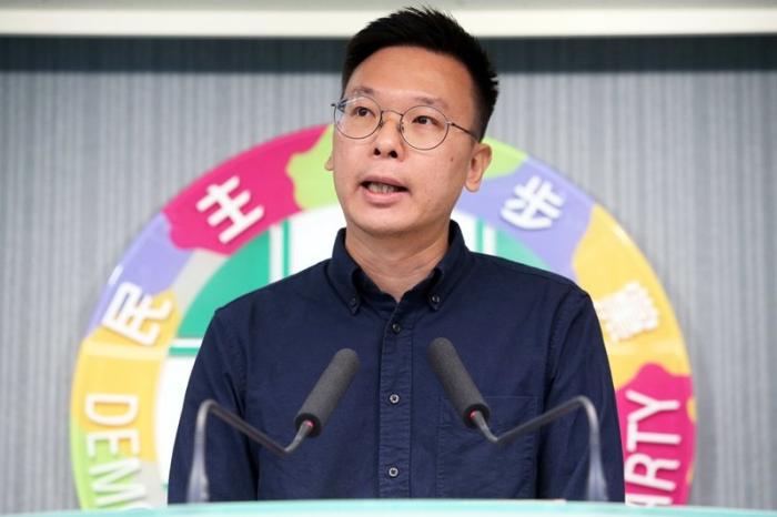 圖為民進黨副秘書長林飛帆。圖片來源聯(lián)合新聞網。
