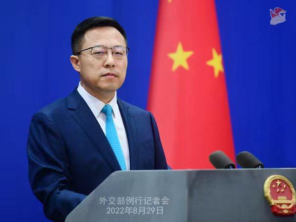 外交部發(fā)言人趙立堅(jiān)。薛偉 攝