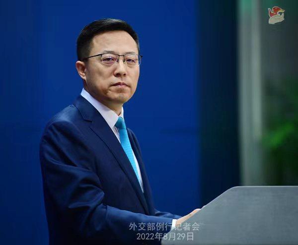 外交部發(fā)言人趙立堅(jiān)。薛偉 攝