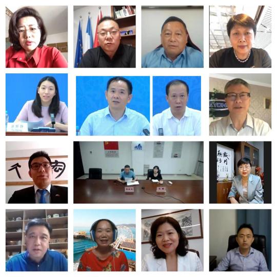 圖為江西省人民對(duì)外友好協(xié)會(huì)線上海外人才交流推介會(huì)現(xiàn)場(chǎng)。　段雄波 攝