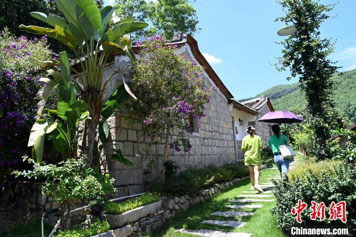 山重村不少古厝院子改造成具有閩南風(fēng)格的民宿?！埥鸫?攝
