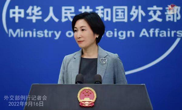 外交部發(fā)言人毛寧。 攝影 薛偉