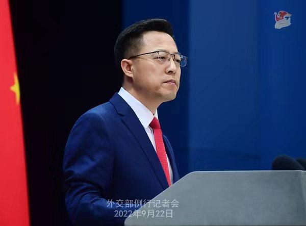 外交部發(fā)言人趙立堅(jiān)。 薛偉 攝