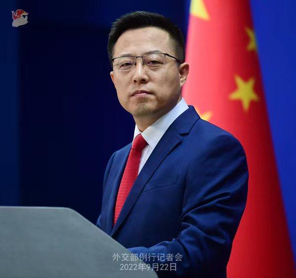 外交部發(fā)言人趙立堅。 薛偉 攝