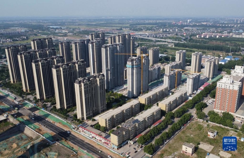 河北省石家莊市高新技術(shù)產(chǎn)業(yè)開發(fā)區(qū)棚戶區(qū)改造新建小西帳東苑小區(qū)（2022年5月24日攝，無人機照片）。新華社記者 楊世堯 攝
