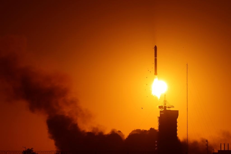 2022年10月9日，我國成功發(fā)射“夸父一號(hào)”衛(wèi)星。（圖源：新華社）
