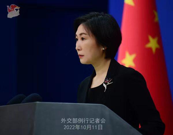 外交部發(fā)言人毛寧。 薛偉 攝