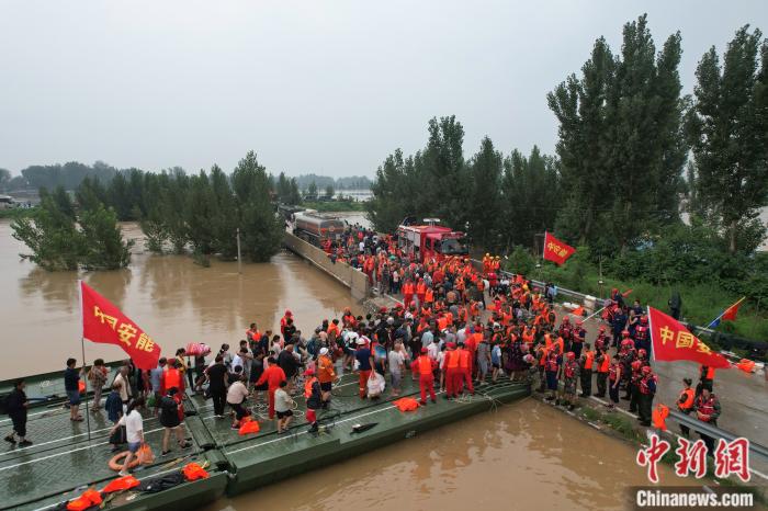 動力舟橋。 中國安能集團(tuán) 供圖