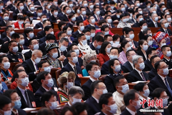 10月16日，中國共產(chǎn)黨第二十次全國代表大會在北京人民大會堂隆重開幕。 <a target='_blank' href='/'>中新社</a>記者 盛佳鵬 攝