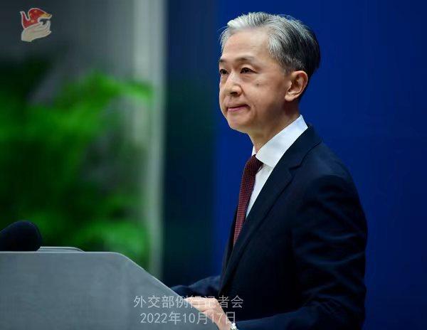 外交部發(fā)言人汪文斌。 薛偉 攝