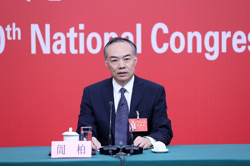 中央政法委副秘書長(zhǎng)訚柏。（圖源：新華社）