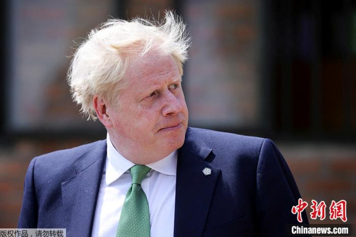 資料圖：英國(guó)前首相約翰遜。