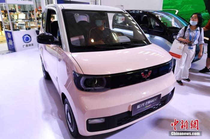 資料圖：五菱宏光MINI EV。 <a target='_blank' href='/'>中新社</a>記者 崔楠 攝