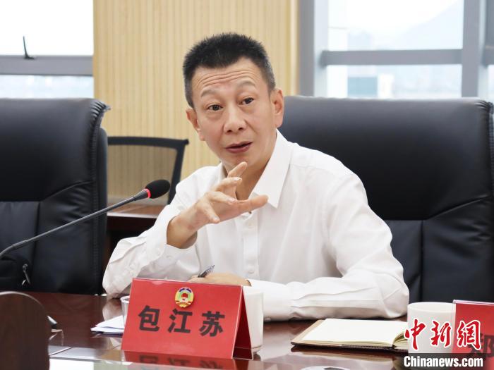 寧德市副市長(zhǎng)包江蘇講話?！×珠派?攝
