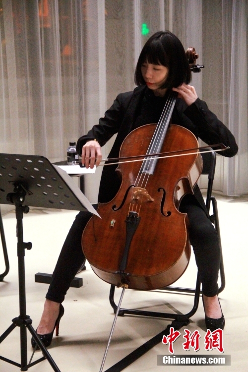 資料圖為林楚蕓在古典作品研討會上演奏。 <a target='_blank' href='/'>中新社</a>發(fā) 受訪者供圖