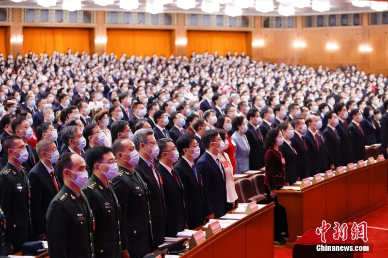 資料圖：10月16日，中國共產黨第二十次全國代表大會在北京人民大會堂隆重開幕。 <a target='_blank' href='/'>中新社</a>記者 盛佳鵬 攝