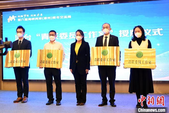 首批漳臺(tái)“青聯(lián)委員工作室”授牌儀式?！埥鸫?攝