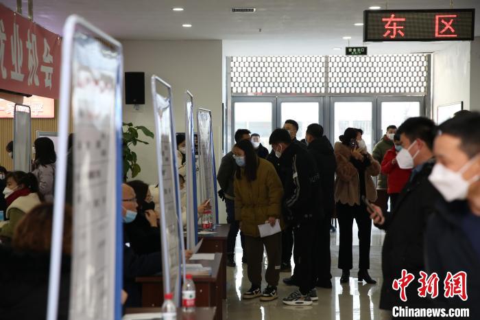 圖為招聘會現(xiàn)場?！∵|寧省人社廳供圖