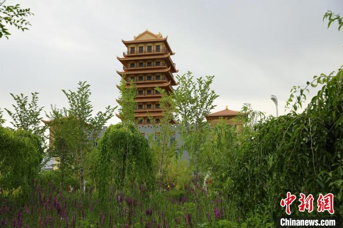 如今，鐵門關(guān)市古色古香的城區(qū)建筑中，各功能區(qū)日趨完善?！∈酚窠?攝