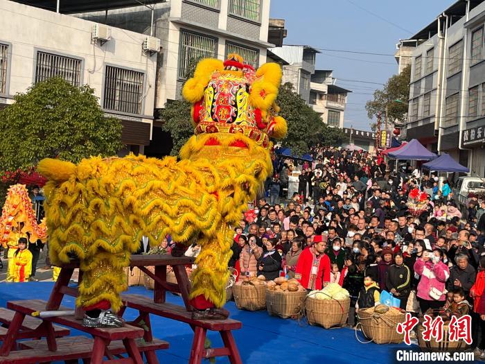 湘粵桂數萬瑤胞“趕鳥”話豐收?！〗揽h委宣傳部供圖