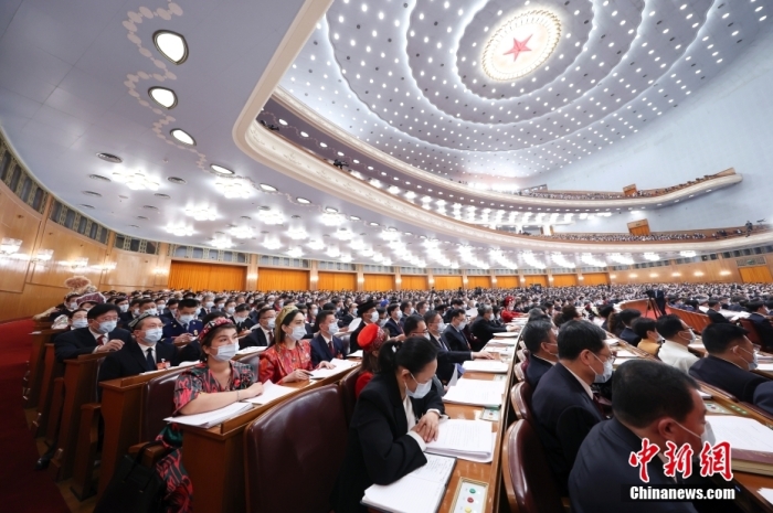 3月5日，十四屆全國人大一次會議在北京人民大會堂開幕。<a target='_blank' href='/'>中新社</a>記者 盛佳鵬 攝