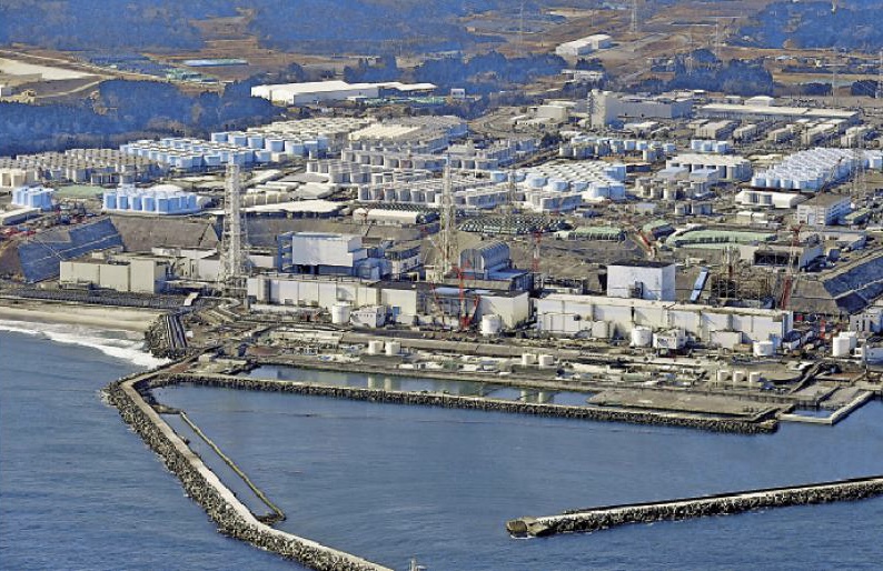 日本福島核電站的核污水排海處理設備。（圖源：美聯(lián)社）