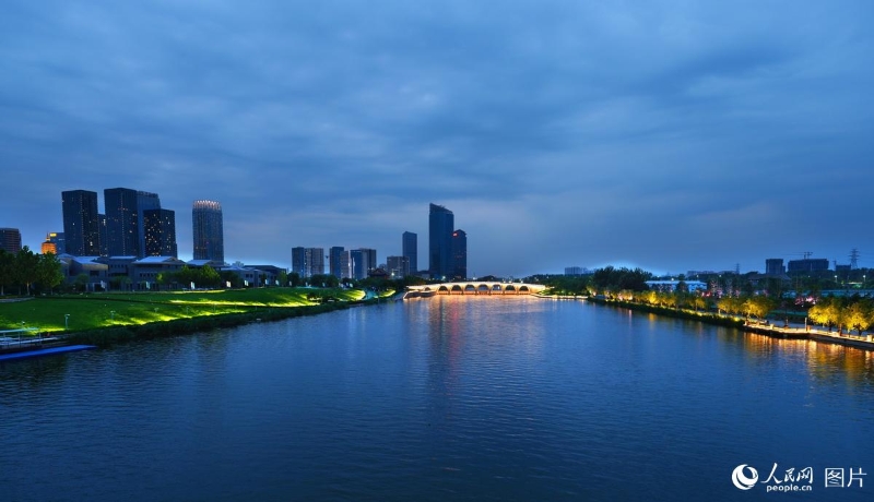 京杭大運河北起點北京通州北關(guān)閘。（圖源：人民網(wǎng)）