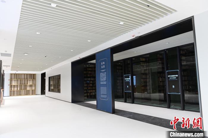 “百年文存”展區(qū)。　館方供圖
