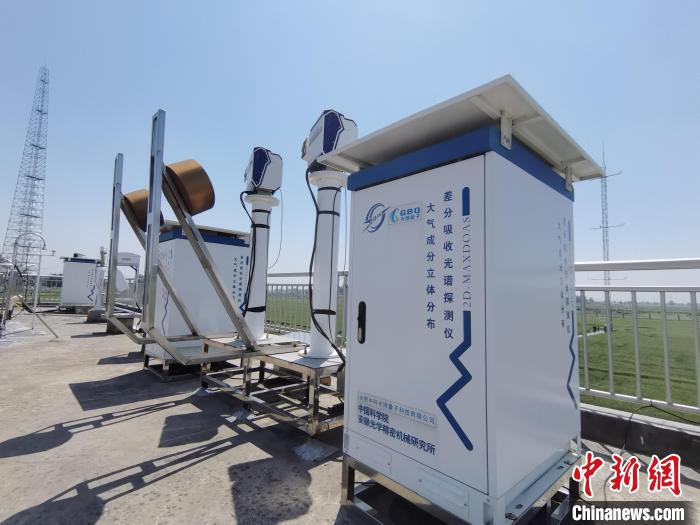 壽縣國家氣候觀象臺內(nèi)各種觀測設(shè)備?！侨?攝