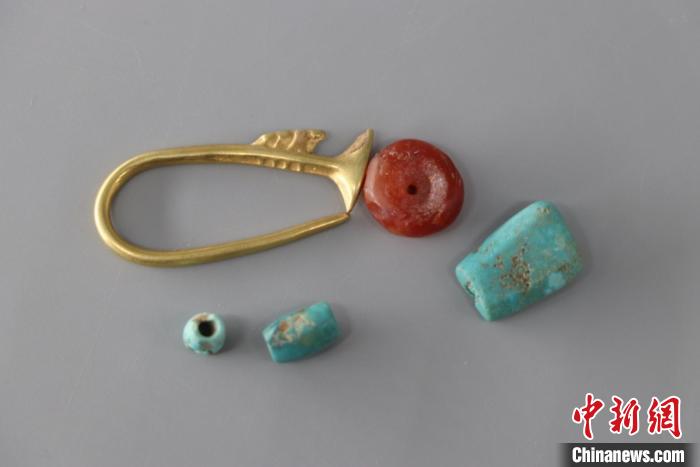大坨頭文化M77出土的飾品。北京市文物局供圖