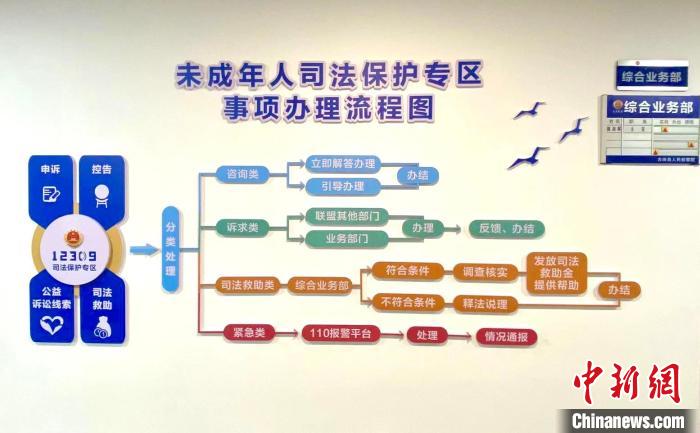 古田縣未成年人綜合保護聯(lián)盟未成年人司法保護專區(qū)事項辦理流程?！∪~茂 攝
