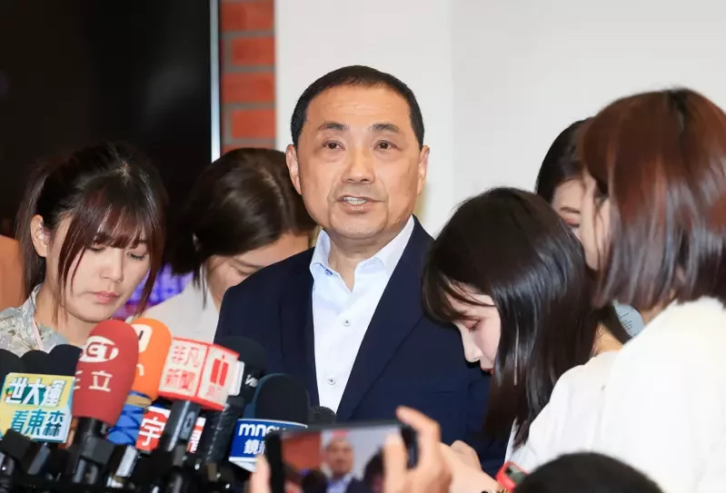 國民黨2024臺灣地區(qū)領(lǐng)導(dǎo)人參選人侯友宜。（圖源：臺灣《聯(lián)合報(bào)》）