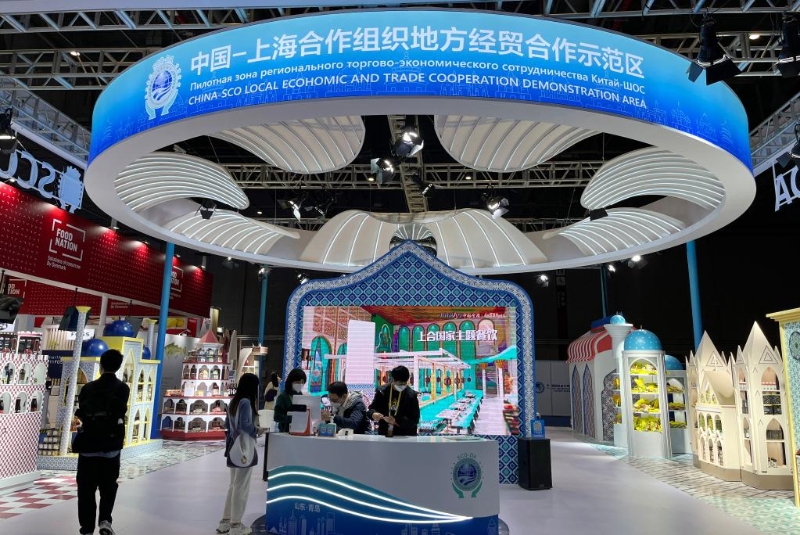 在上海舉行的第五屆中國國際進口博覽會上，一些上海合作組織國家的特色商品紛紛亮相。