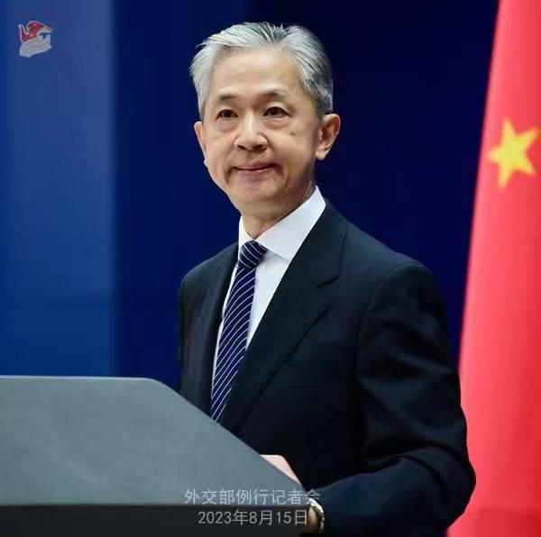 外交部發(fā)言人汪文斌。薛偉 攝