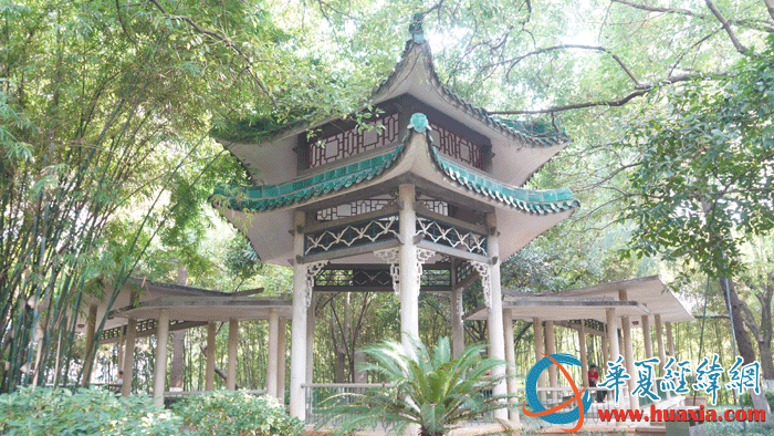 回雁亭，整個建筑就像一只展翅翱翔北歸的大雁。（攝影：虞鷹）