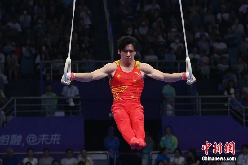圖為張博恒在比賽中。<a target='_blank' href='/'>中新社</a>記者 安源 攝
