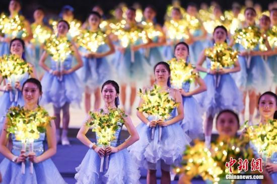 資料圖：9月23日，杭州第19屆亞運會開幕式在浙江杭州奧體中心體育場舉行。<a target='_blank' href='/'>中新社</a>記者 盛佳鵬 攝